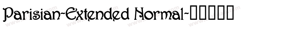 Parisian-Extended Normal字体转换
